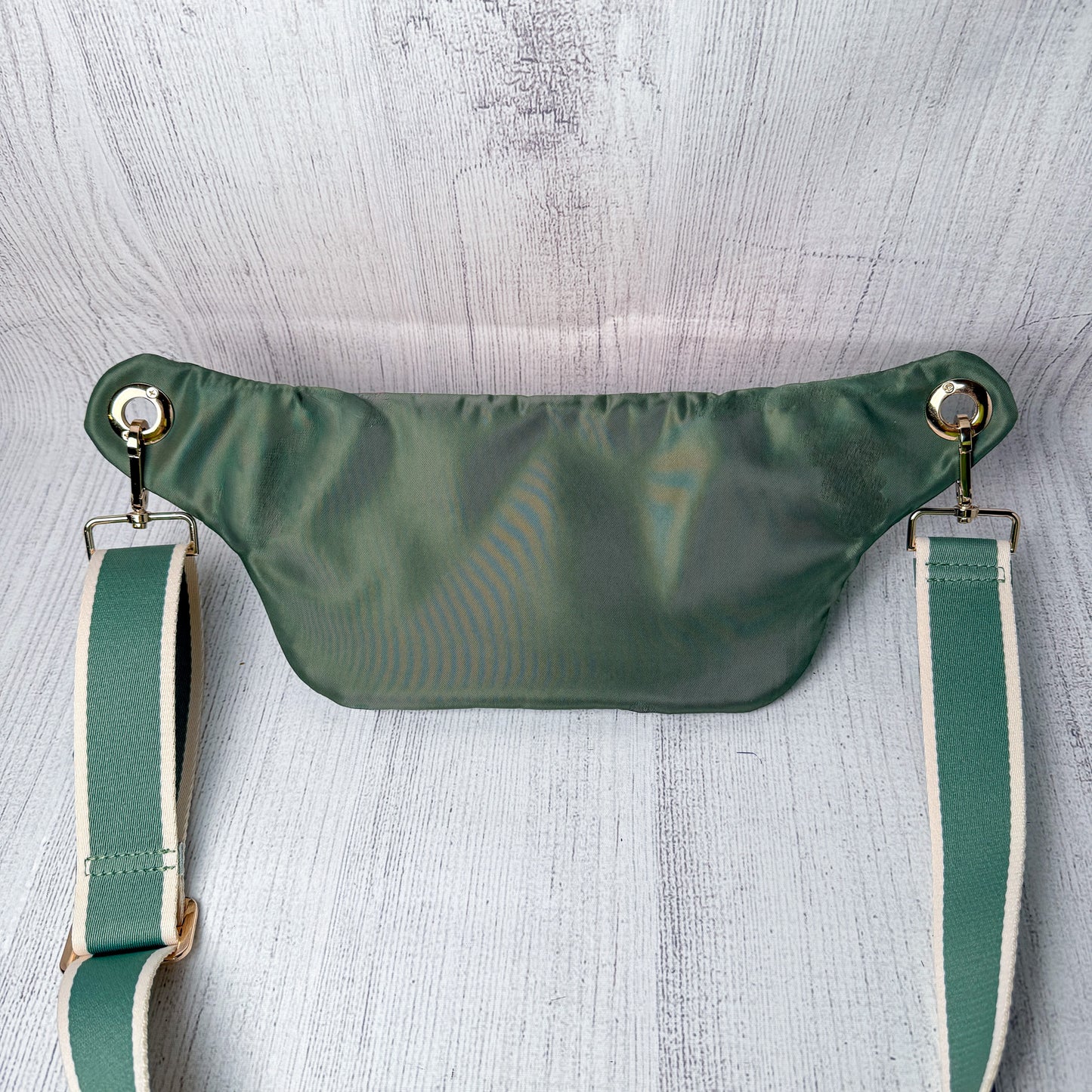 Custom Moss & Floral Hip Bag