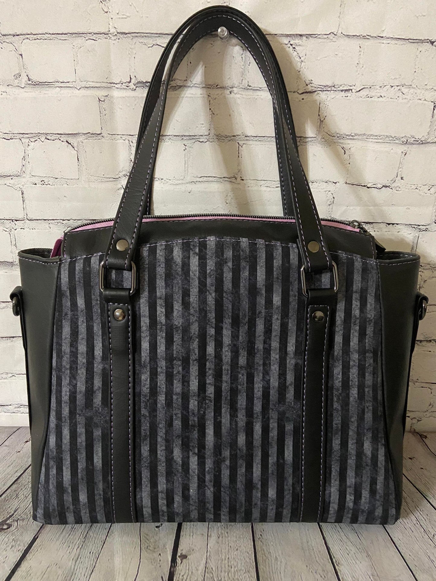 Custom "Black is my happy color" Handbag