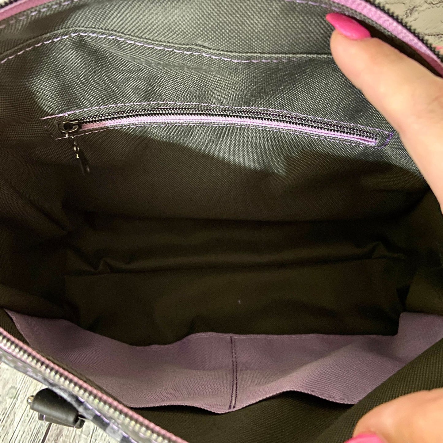 Custom "Black is my happy color" Handbag