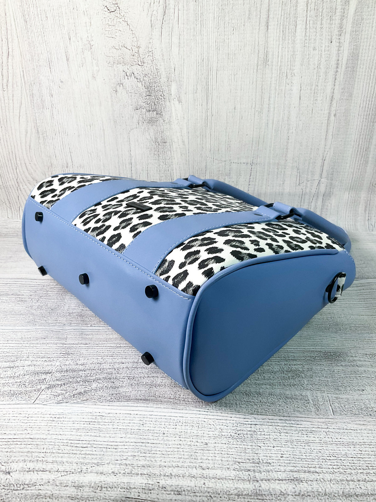 Custom Leopard & Blue Sapphire Handbag