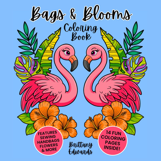 Bags & Blooms Coloring Book (PDF & PNG)