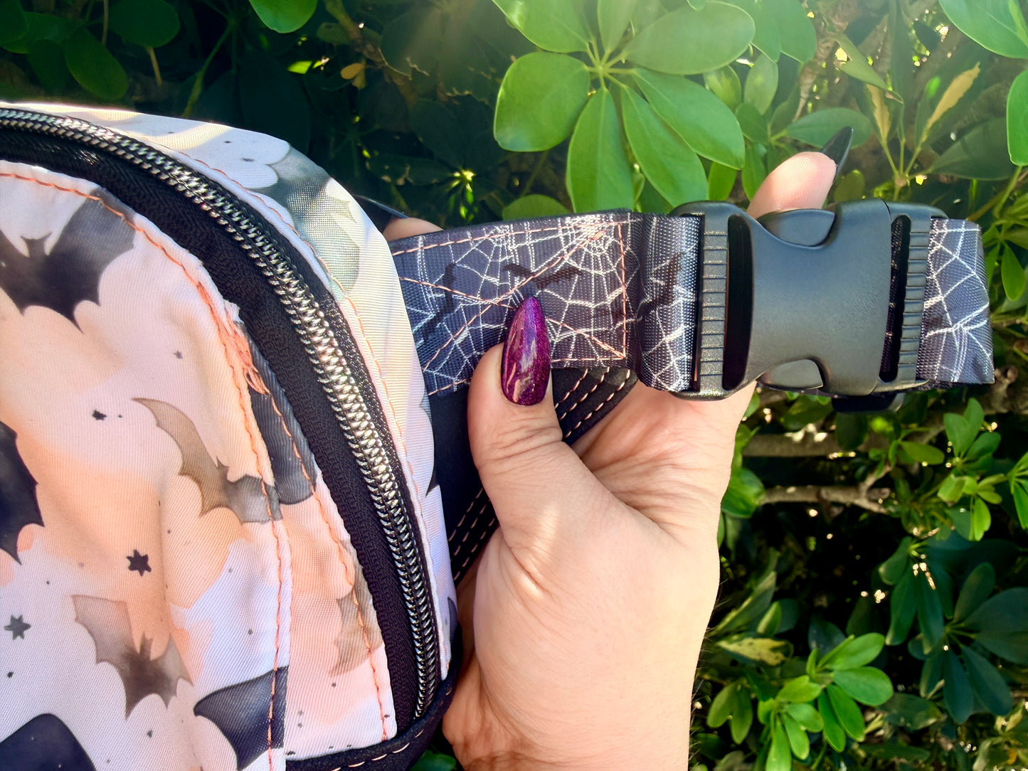 Custom Orange Bat Waist Bag