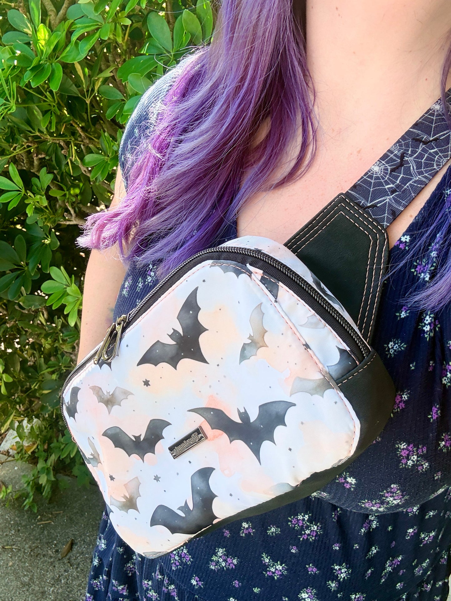 Custom Orange Bat Waist Bag