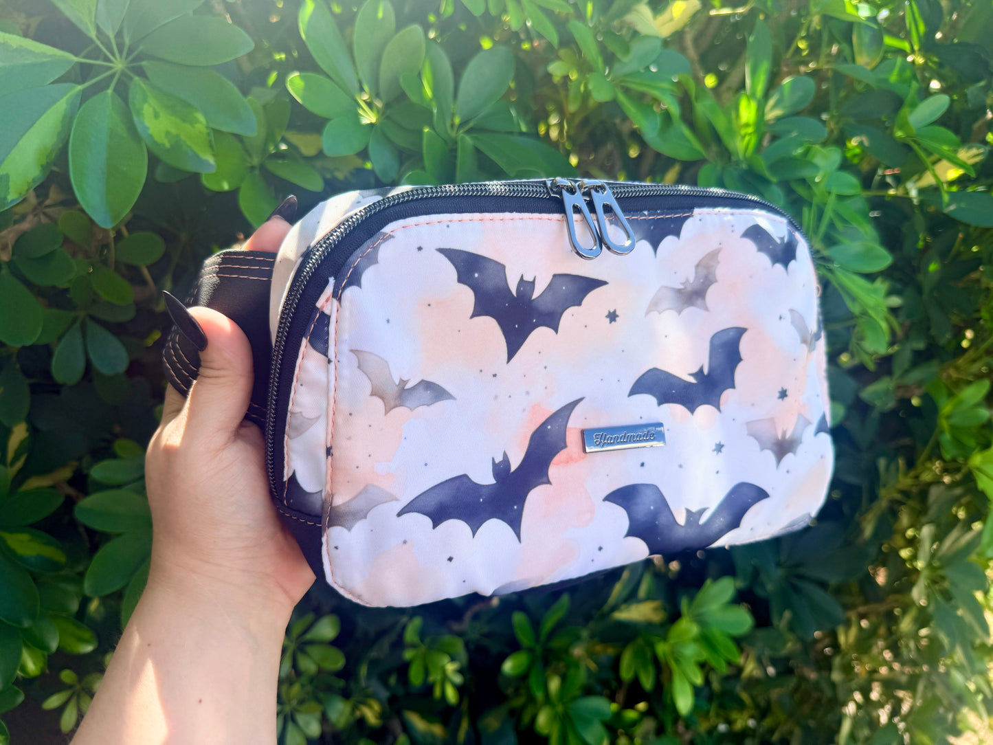 Custom Orange Bat Waist Bag