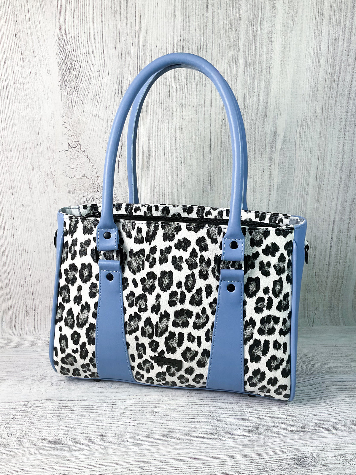 Custom Leopard & Blue Sapphire Handbag