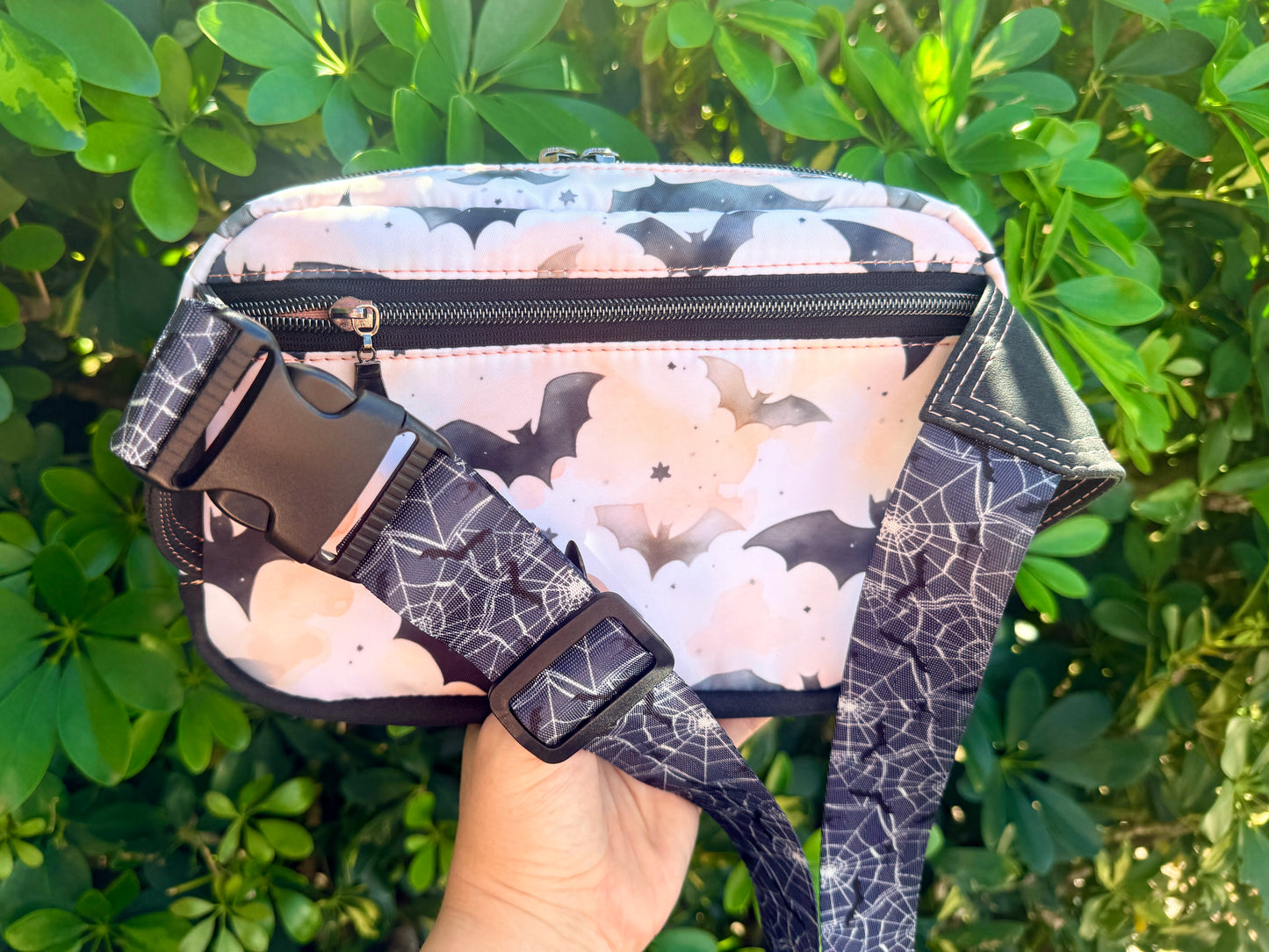 Custom Orange Bat Waist Bag