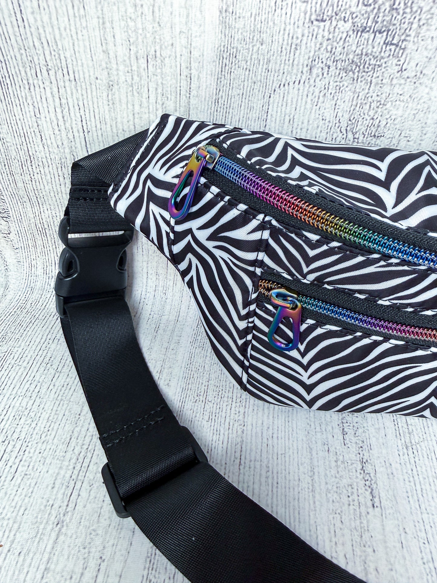 Custom Zebra Hip Bag