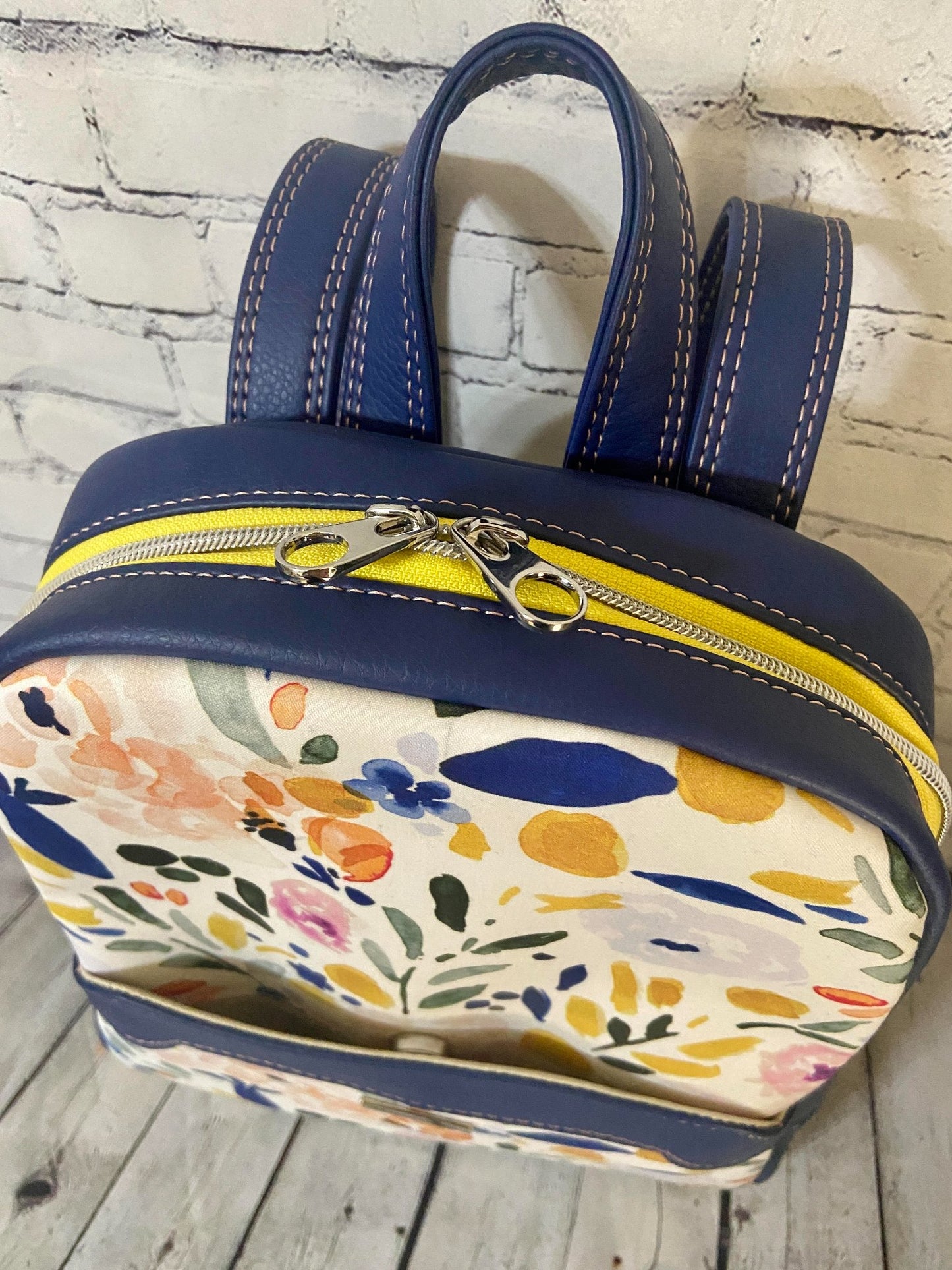 Custom Floral Mini Backpack